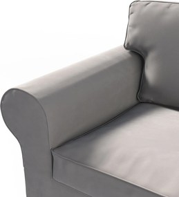 Poťah na sedačku Ektorp (nerozkladá sa, pre 2 osoby) farba produktu sivá látka lesklá, zamatová