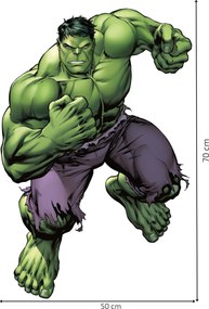 Hulk - textilná nálepka na stenu