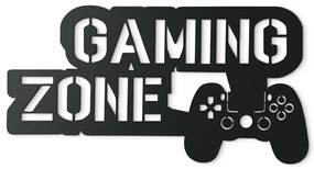 drevko Detská nálepka na stenu Gaming zone Rozmer obrazu: 23,5 x 44,5 cm, Farba dekorácie: Čierna