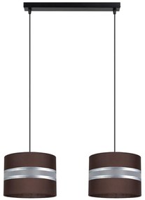 Luster na lanku CORAL 2xE27/60W/230V hnedá