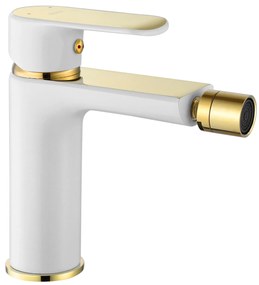 Rea Bloom, bidetová batéria h-160, zlatá lesklá-biela, REA-B9930