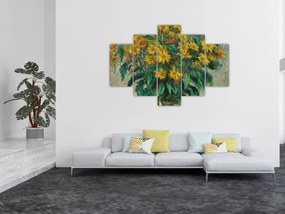 Obraz - Claude Monet, Jerusalem Artichoke Flowers, reprodukcia (150x105 cm)