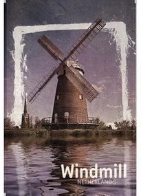 Ceduľa Netherlands - Windmill