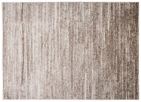 Moderný koberec v hnedých odtieňoch s tenkými pruhmi Šírka: 80 cm | Dĺžka: 150 cm