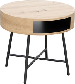 XXXLutz PRÍRUČNÝ STOLÍK, čierna, farba duba Carryhome - Stolíky do obývačky - 002798030801