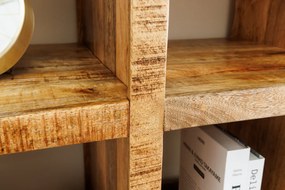 Polica IRON CRAFT 160 × 156 cm Mango Natural