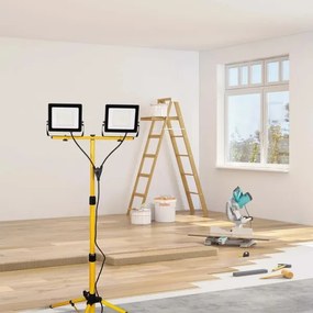 LED reflektor so stojanom 2xLED/50W/230V 6500K IP65 žltý