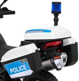 Ramiz Policajný motocykel BMW F850 GS s batériou pre deti + pomocné kolesá + siréna + svetlá + 2 kufre + bezplatné štartovanie