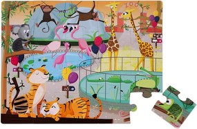 Janod Dotykové puzzle 20ks: V Zoo