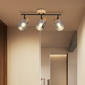 Brilagi - Bodové svietidlo HYGGE 3xE14/15W/230V kaučukovník/dymové