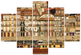 Obraz - Nábrežná štvrť, Portugalsko (150x105 cm)