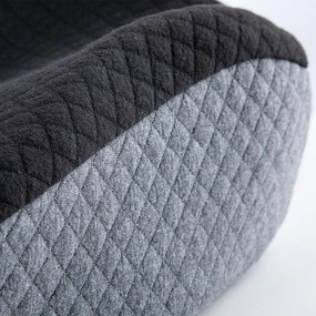 Ergonomický podsedák z pamäťovej peny na stoličku, čierno-biely
