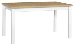 Rozkladací stôl Diesel 80 x 140/180 II, Morenie: dub grandson - L, Farby nožičiek: biela, Farby nožičiek stola: biela