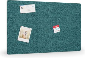 Akustická nástenka 120x80 cm, okrúhle rohy, tmavo zelená