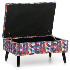 Patchwork podnožník, taburet ANTIS