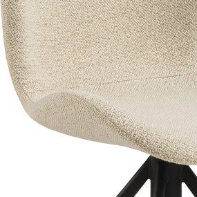 Otočná jídelní židle Batilda A1 krémová