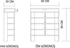 Skrinka na topánky Royal White