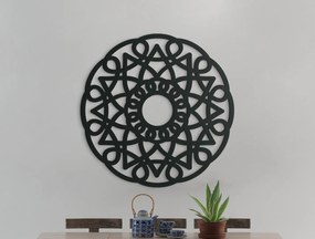 drevko Kruhová mandala na stenu Jednota Rozmer obrazu: 44,5 x 44,5 cm, Farba dekorácie: Čierna