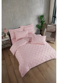Ružové damaškové obliečky na dvojlôžko 200x200 cm Kareli – Mijolnir
