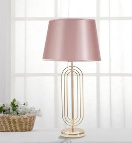 Stolná lampa Krista 64 cm ružovo-zlatá