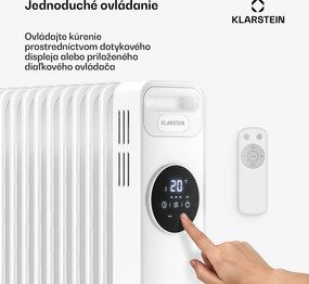 Klarstein Thermaxx olejový radiátor | 2500 W | 25 m² | 3 režimy | 7 až 35 °C | 44 cm x 64 cm