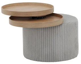 SALESFEVER Príručný stolík šedá 50 × 50 × 45 cm