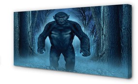 Obraz canvas Gorila lesné stromy 120x60 cm