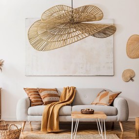 Toolight Toolight, prírodné BOHO závesné svietidlo 80cm, APP1738-1CP, OSW-06061