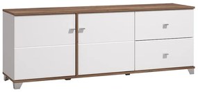 TV stolík Burgundy Biela/Dub 11012060