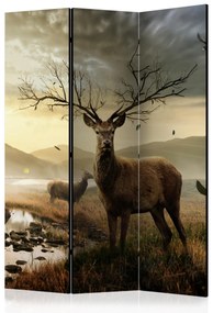 Artgeist Paraván - Deers by mountain stream [Room Dividers]