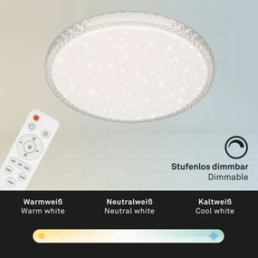 Briloner 3412-016 - LED stmievateľné stropné svietidlo LED/24W/230V 3000-6000K priemer 39 cm