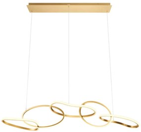Redo 01-3392 - Stmievateľný LED závesný luster na lanku BIAS LED/120W/230V zlatý