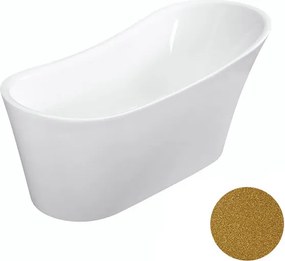 Besco Akrylátová voľne stojaca vaňa Calima Glam Z 170x74 BESCO-Typ výpuste: Click-Clack s prepadom, grafit, BESCO-Rozmery: 170x74, BESCO-Farba: Biela…