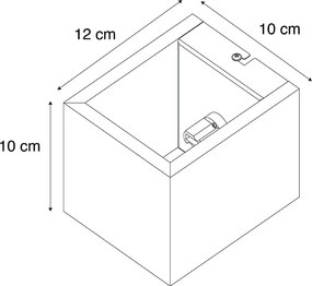 Inteligentné nástenné svietidlo orechové drevo vrátane Wi-Fi G9 - Transfer