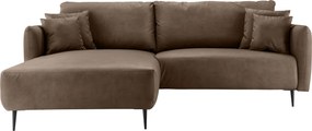 XXXLutz ROHOVÁ SEDAČKA, textil, hnedá Livetastic - Sedačky - 002310012373