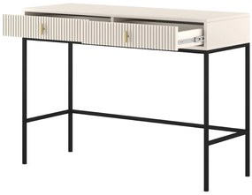 Toaletný stolík Maggiore 104 cm kašmír/čierny/zlatý