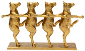 Dancing Cows dekorácia zlatá 40 cm