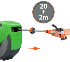 InternetovaZahrada Hadica s automatickým navijakom - 20 m