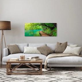 Obraz - Plitvické jazerá (120x50 cm)