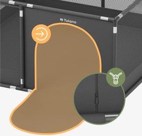 Detská ohrádka Cozy 20 grafitová