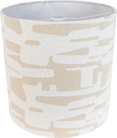 Látkové tienidlo biele s béžovým prúžkom 40/40/40