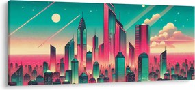 Obraz – Veľkomesto v pop-art štýle (120x50 cm)