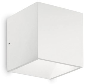 Exteriérové nástenné svietidlo Ideal lux 149745 RUBIK AP1 BIANCO 1xLED 6W/570lm 4000K IP44