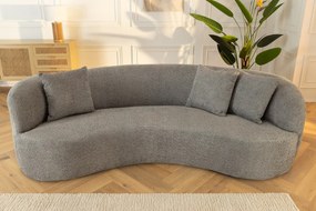 Pohovka ATELIER 230 cm bouclé šedá