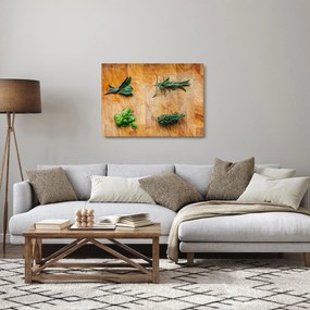 Sklenený obraz - Bylinky (70x50 cm)