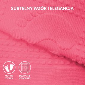 PODLOŽKA DO KÚPEĽNE HOTEL FEET 50X70 CM RUŽOVÁ