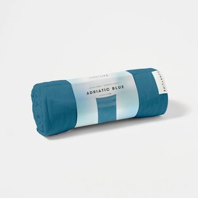 Modrá bavlnená plážová osuška Sunnylife Summer Stripe, 175 x 90 cm