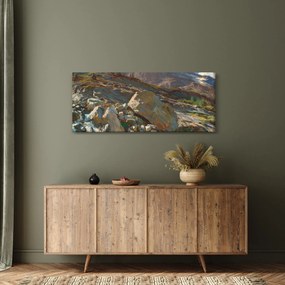 Obraz - John Singer Sargent, Simplon Pass, reprodukcia (120x50 cm)