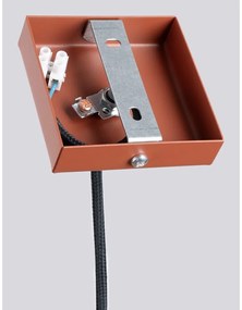 Závesné svietidlo v tehlovej farbe Fideus – Sollux