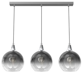 Luster na lanku MONTE 3xE27/60W/230V pr. 20 cm matný chróm